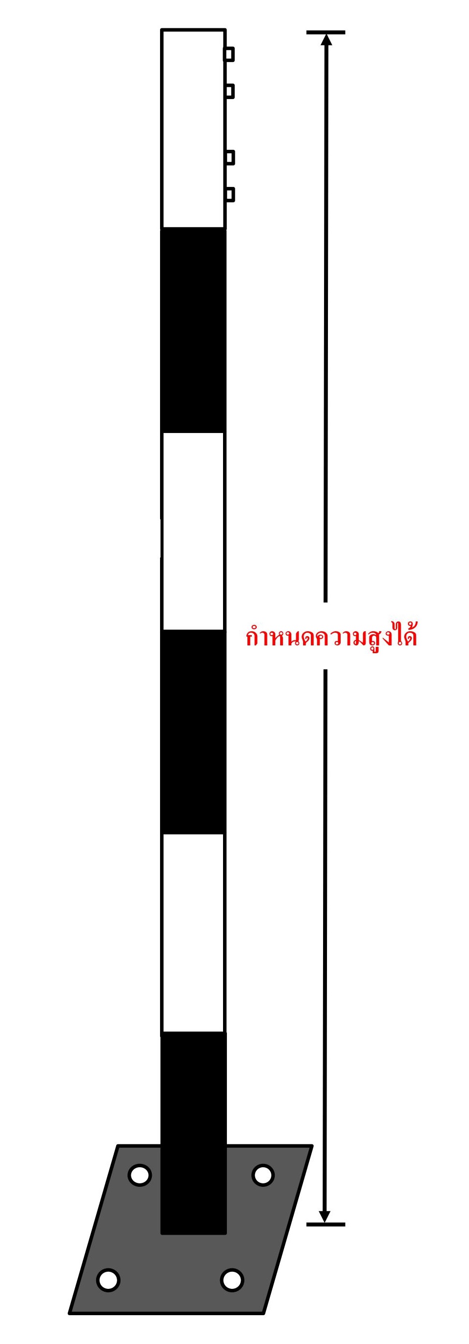 เสาเหล็กอาบสังกะสี Galvanize